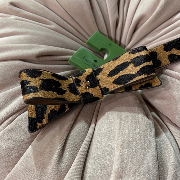 NWT Kate Spade Animal Print Bow Belt - Picture 4 of 9